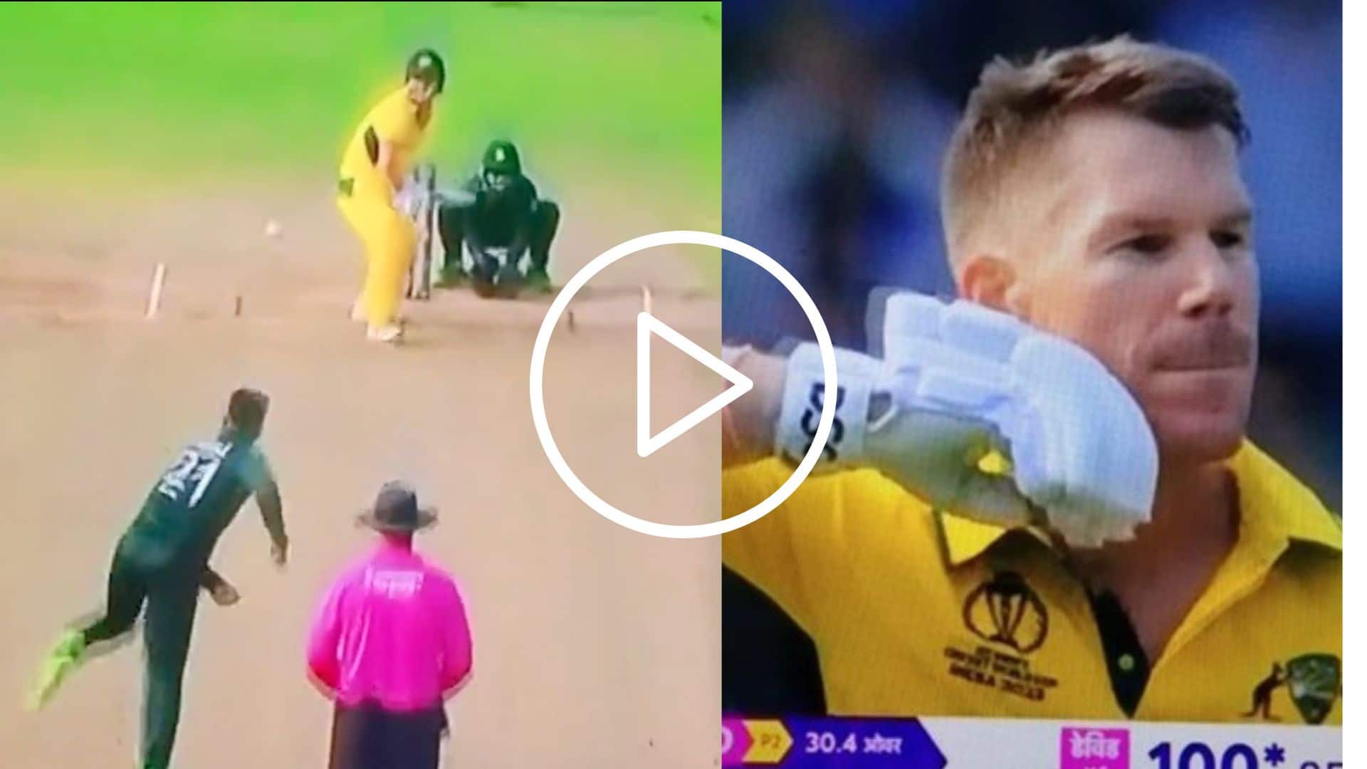 [Watch] David Warner Shatters PAK In Root With His First Century In World Cup 2023